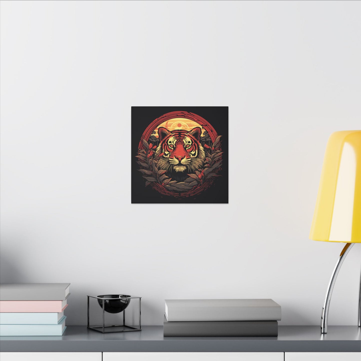 Tiger Wreath Canvas Print