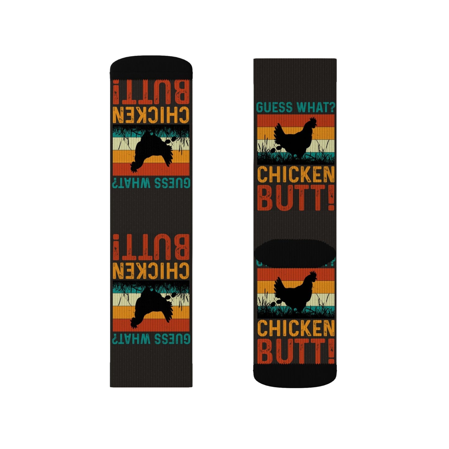 Guess What? Chicken Butt! Crew Socks