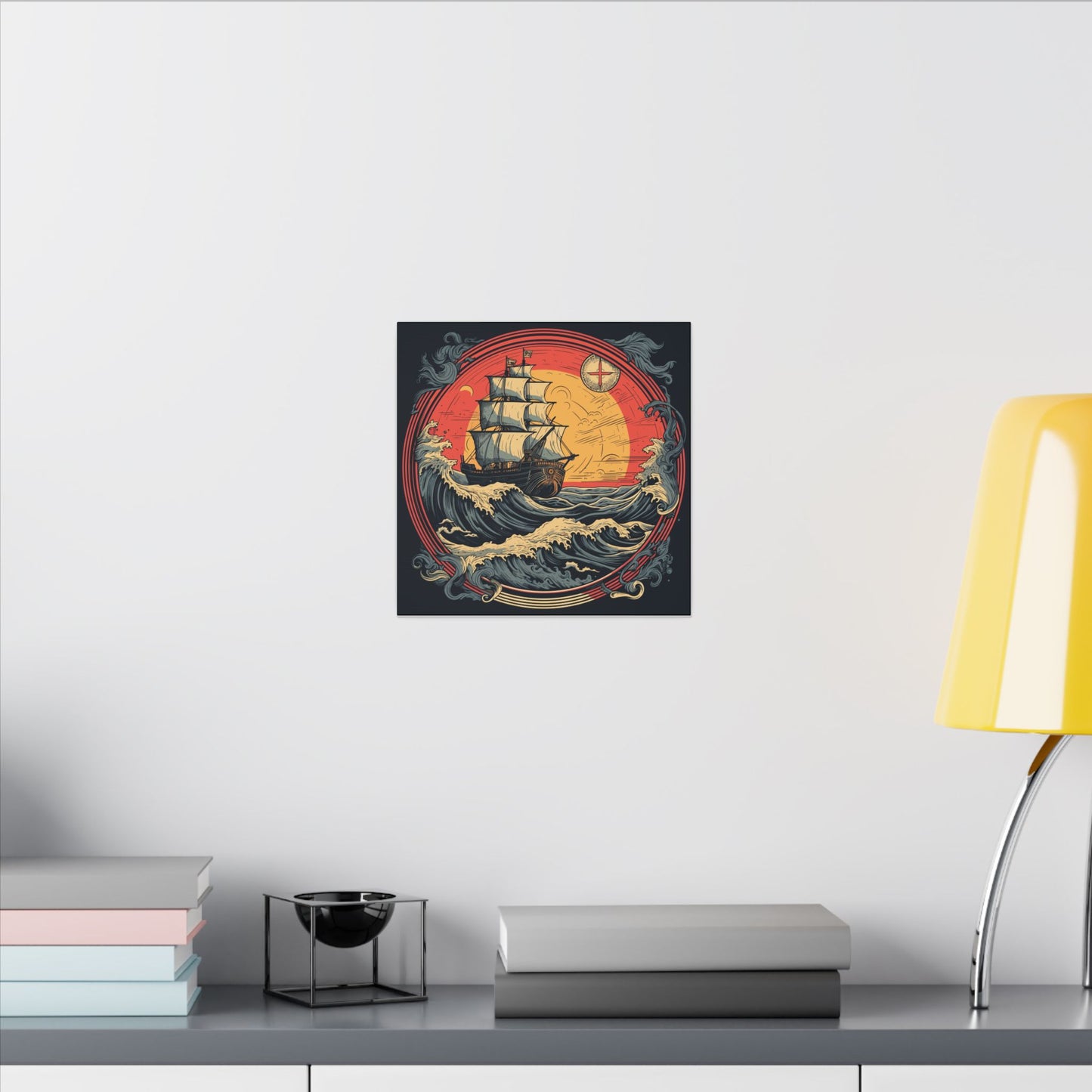 Tall Ship Storm Canvas Print