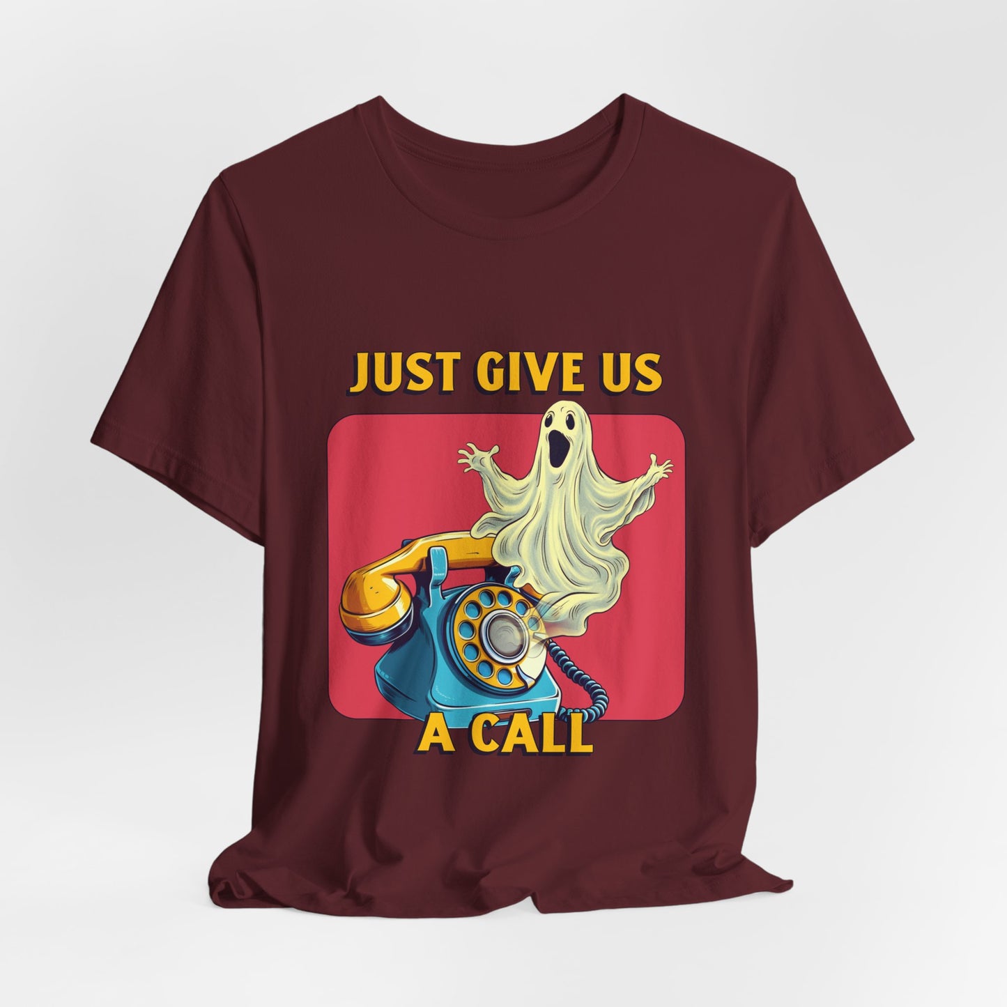 Just Give Us a Call Retro Ghost Hotline Tee