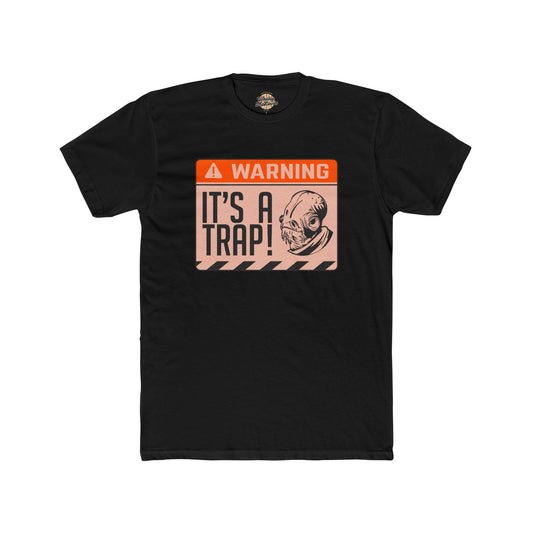 Warning It's a Trap T-Shirt | Retro Sci-Fi Graphic Tee