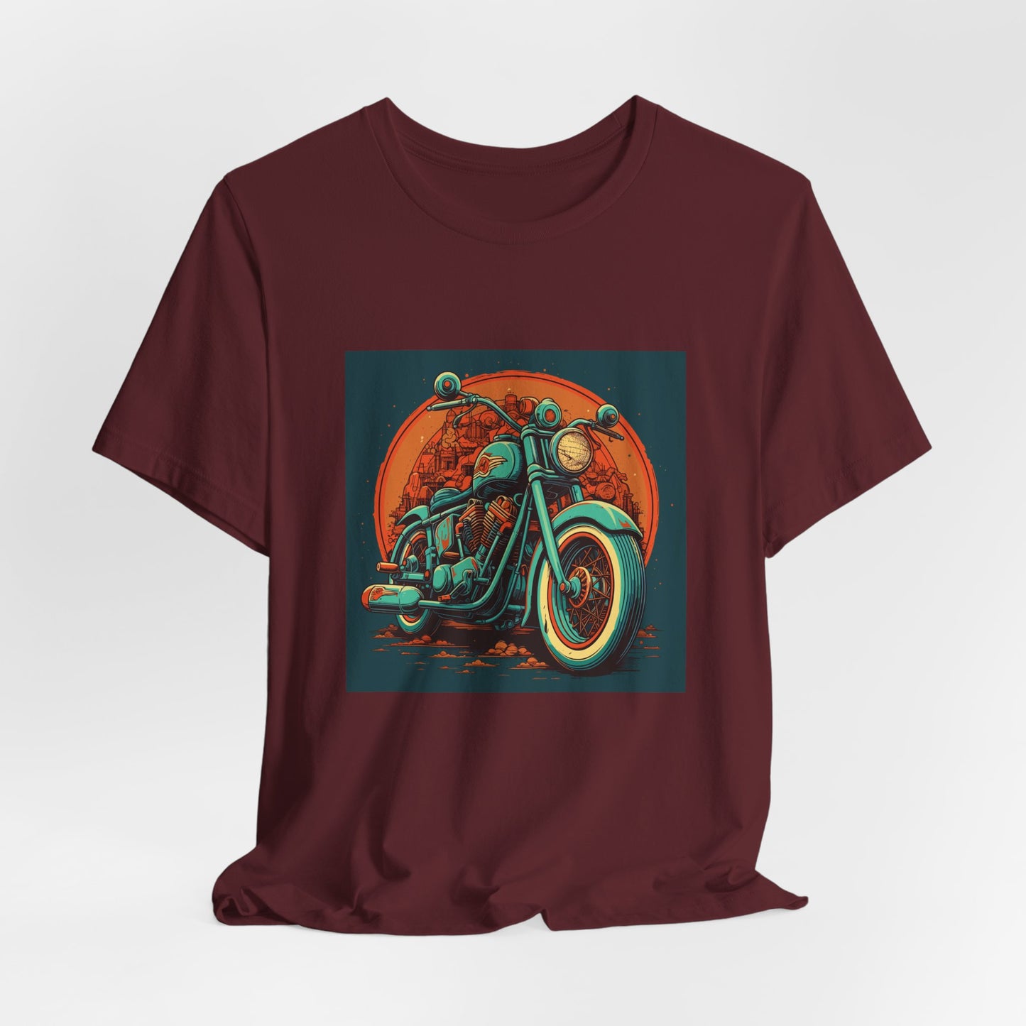 Classic Motorcycle Sunset Tee