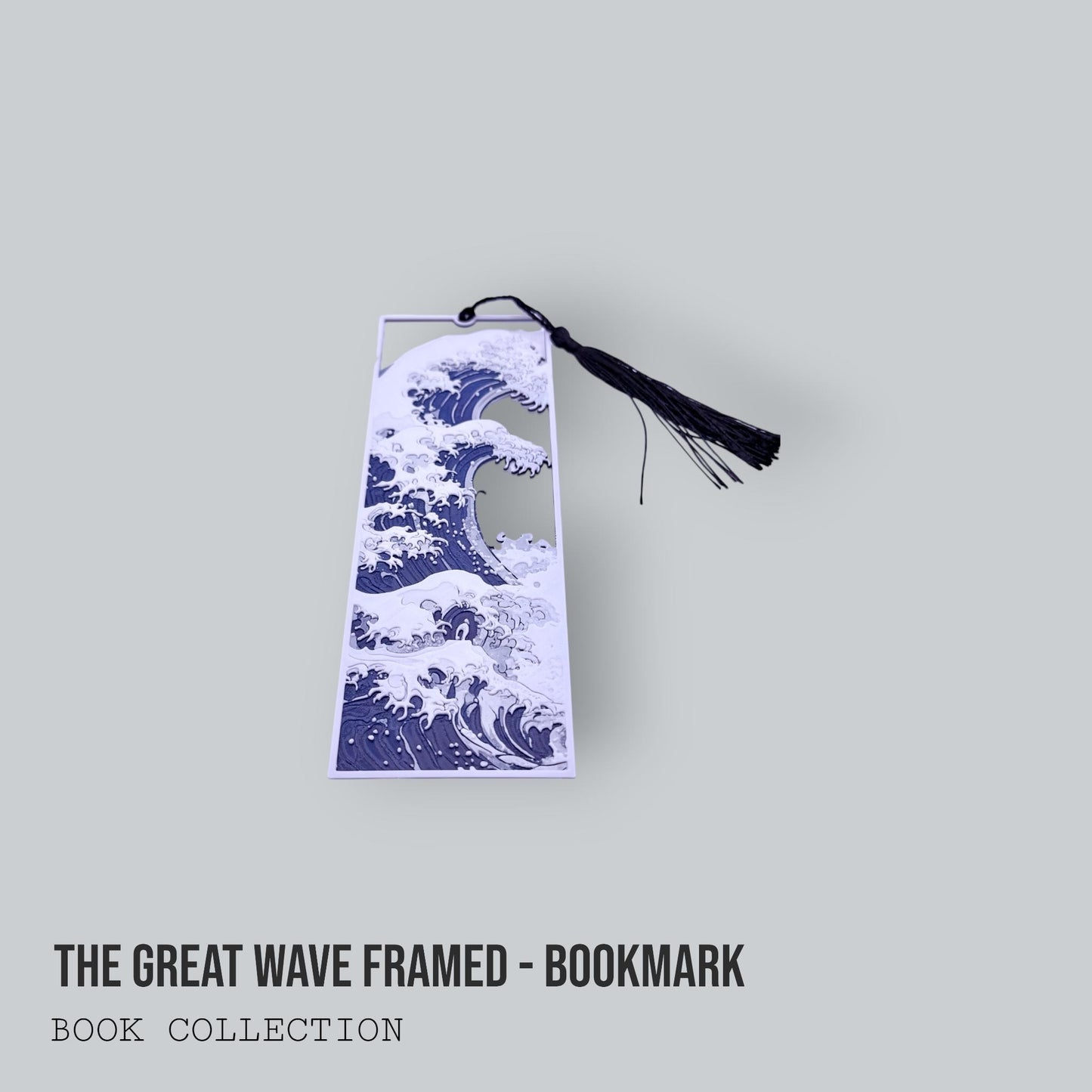 Bookmark Collection – Skull Garden Set, Skullture, Nightpetal, Great Wave – Gothic & Artistic Bookmarks with Tassels