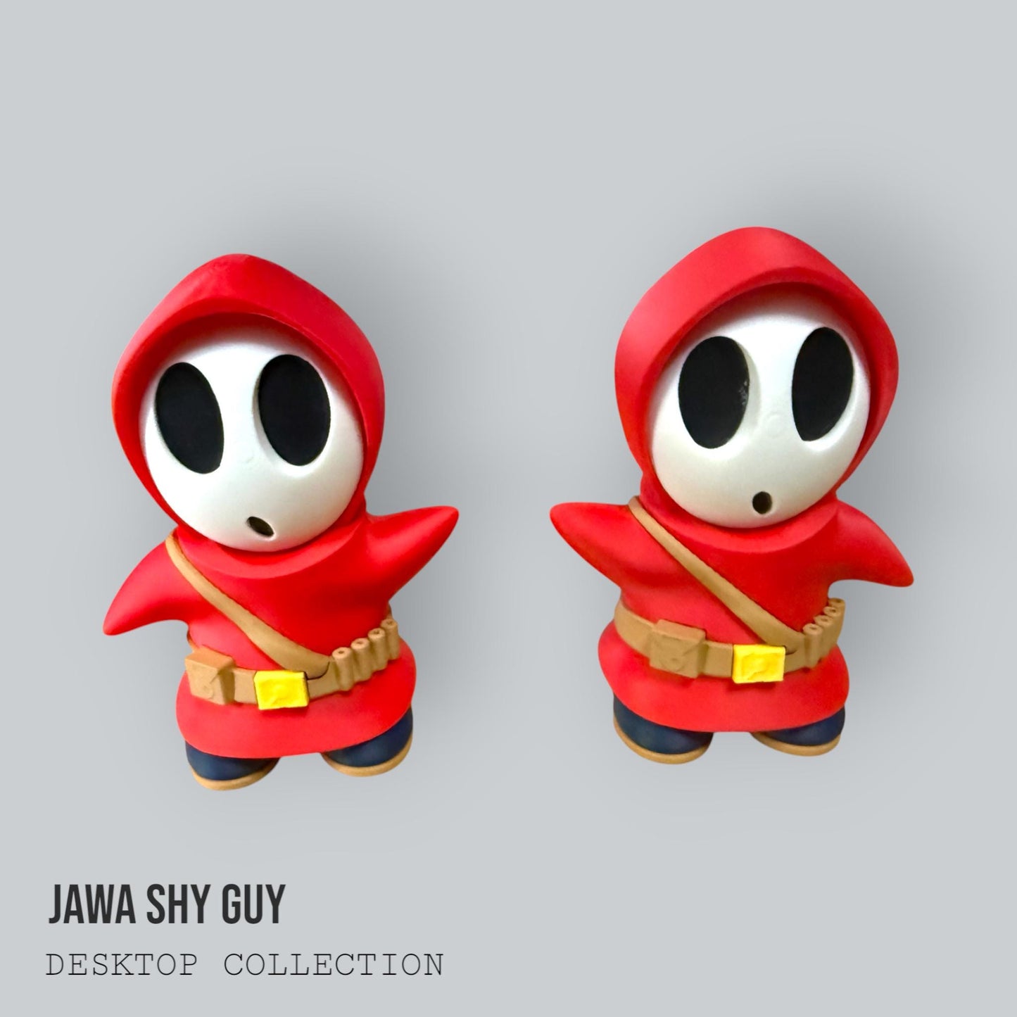 Jawa Shy Guy Desk Figurine | Star Wars Meme Crossover Geek Office Decor Gift