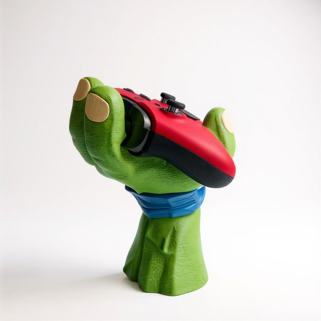 Ninja Inspired Controller & Headphone Holder | Gamer Desk Display | Fits Xbox, PlayStation, Switch and More