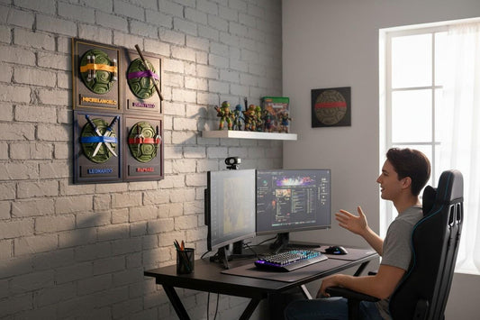 Ninja Turtle Inspired Display Shell | Gamer Room Decor