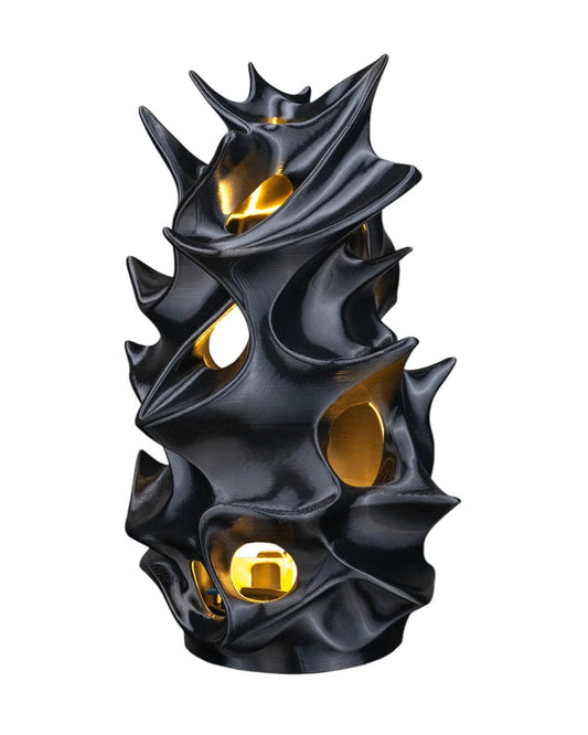 Shadow Bloom Table Lamp | Modern Sculptural LED Lamp | Unique Desk Lamp | Ambient Mood Light | Gamer Room Decor