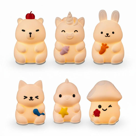 Remote Control LED Night Light for Kids Room | Dimmable Nursery Lamp | Cute Baby Nightlight | Soft Glow Toddler Bedside Lamp