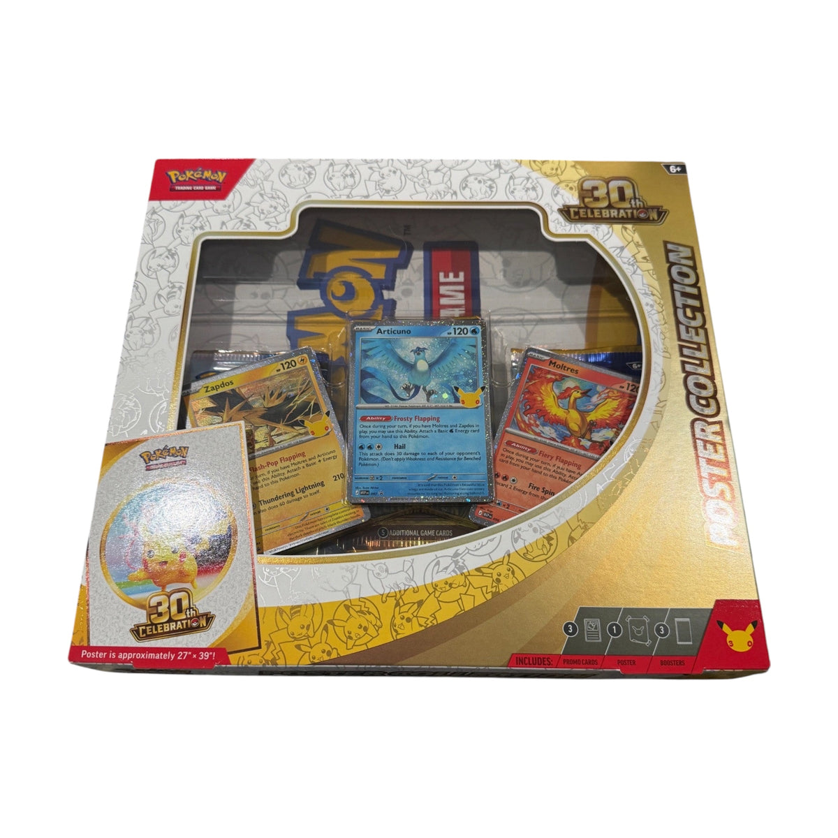 Pokémon TCG 30th Celebration Poster Collection — original product photograph on a white background