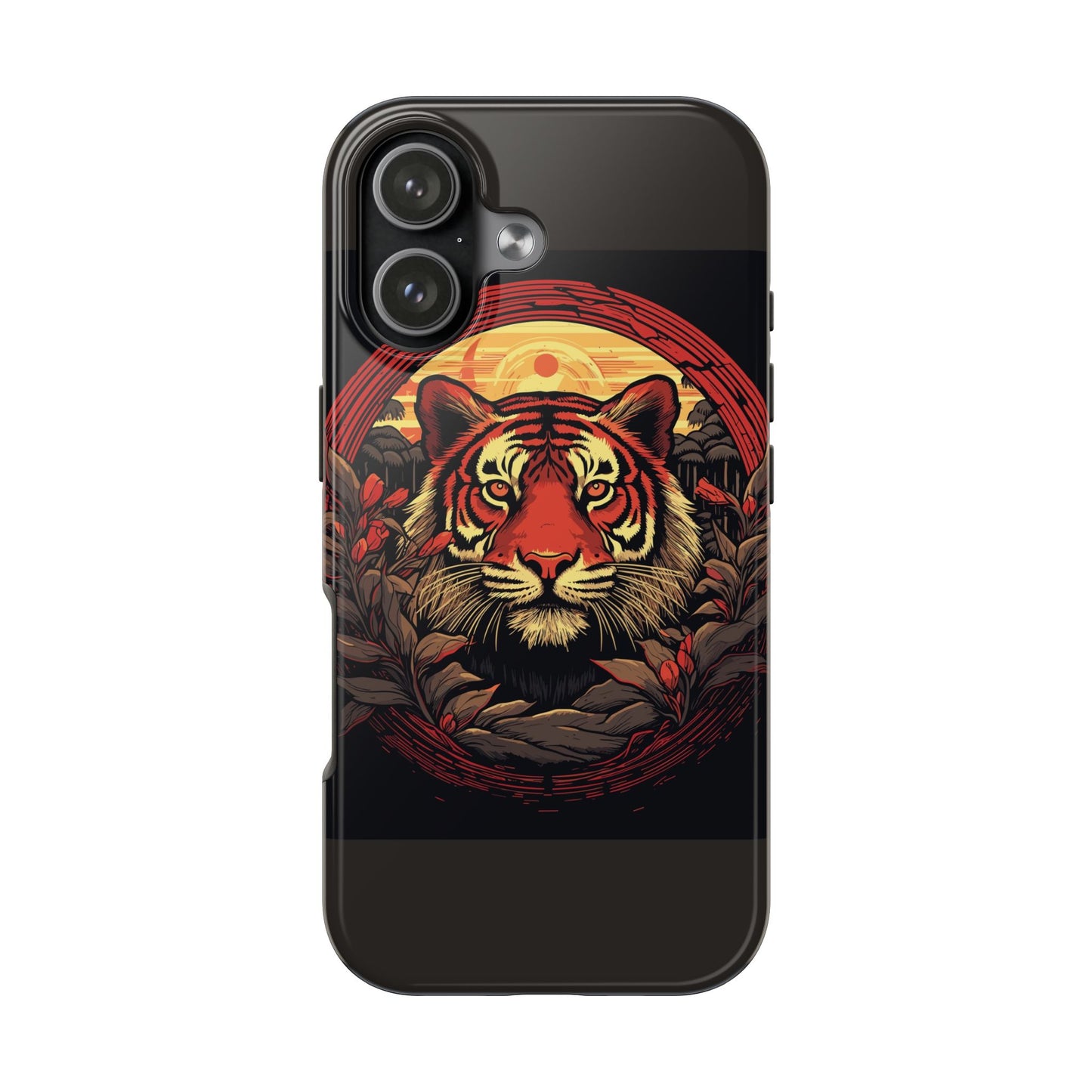 Tiger Wreath Tough Phone Case
