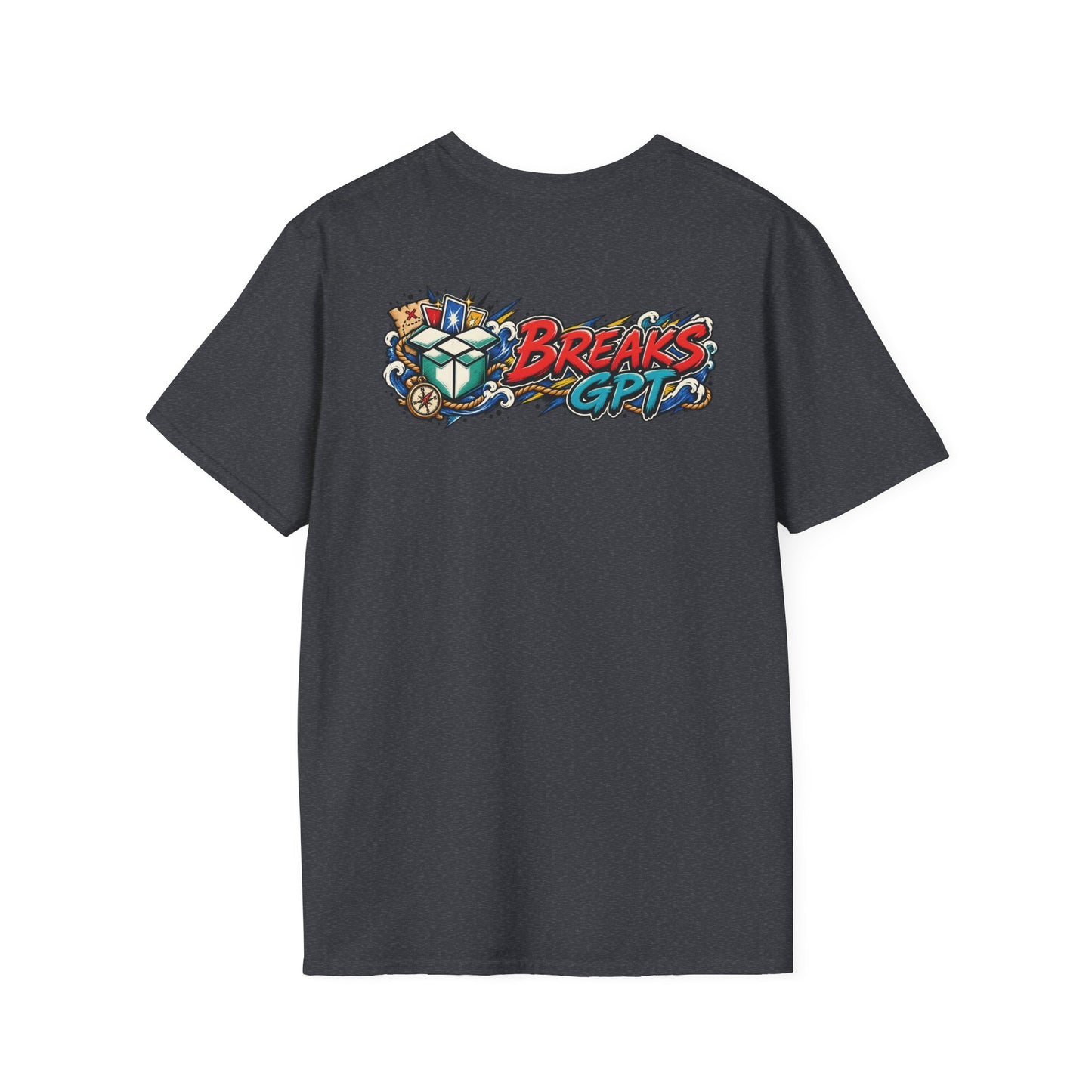 BreaksGPT Manga Card Breaker T-Shirt | Pirate Trading Card Graphic Tee Color Version
