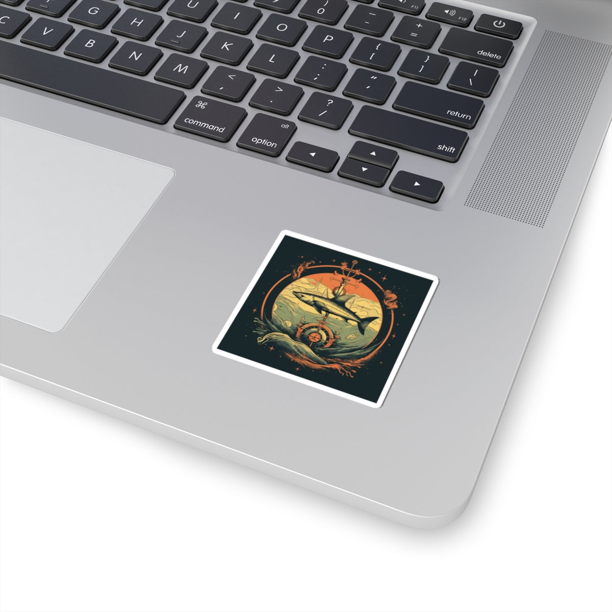 Shark Compass Sticker