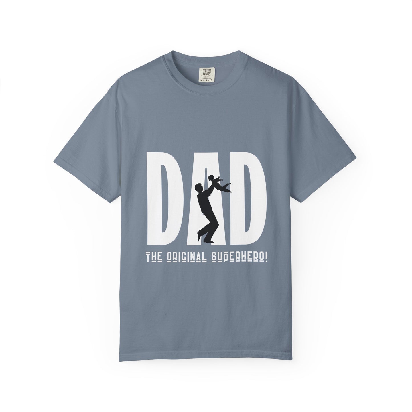 DAD The Original Superhero Shirt | Heavyweight Vintage Style Dad Tee | Perfect Father’s Day Gift