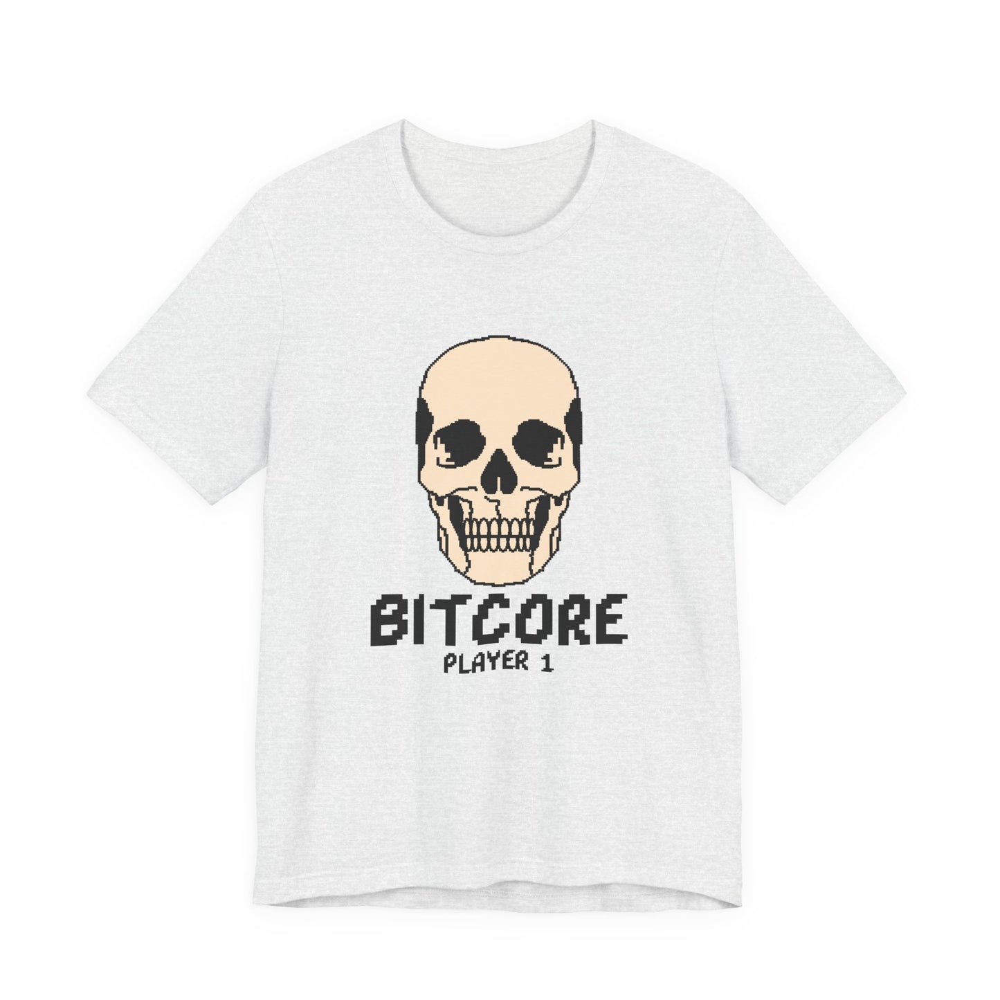 Bitcore Player 1 Pixel Skull Tee
