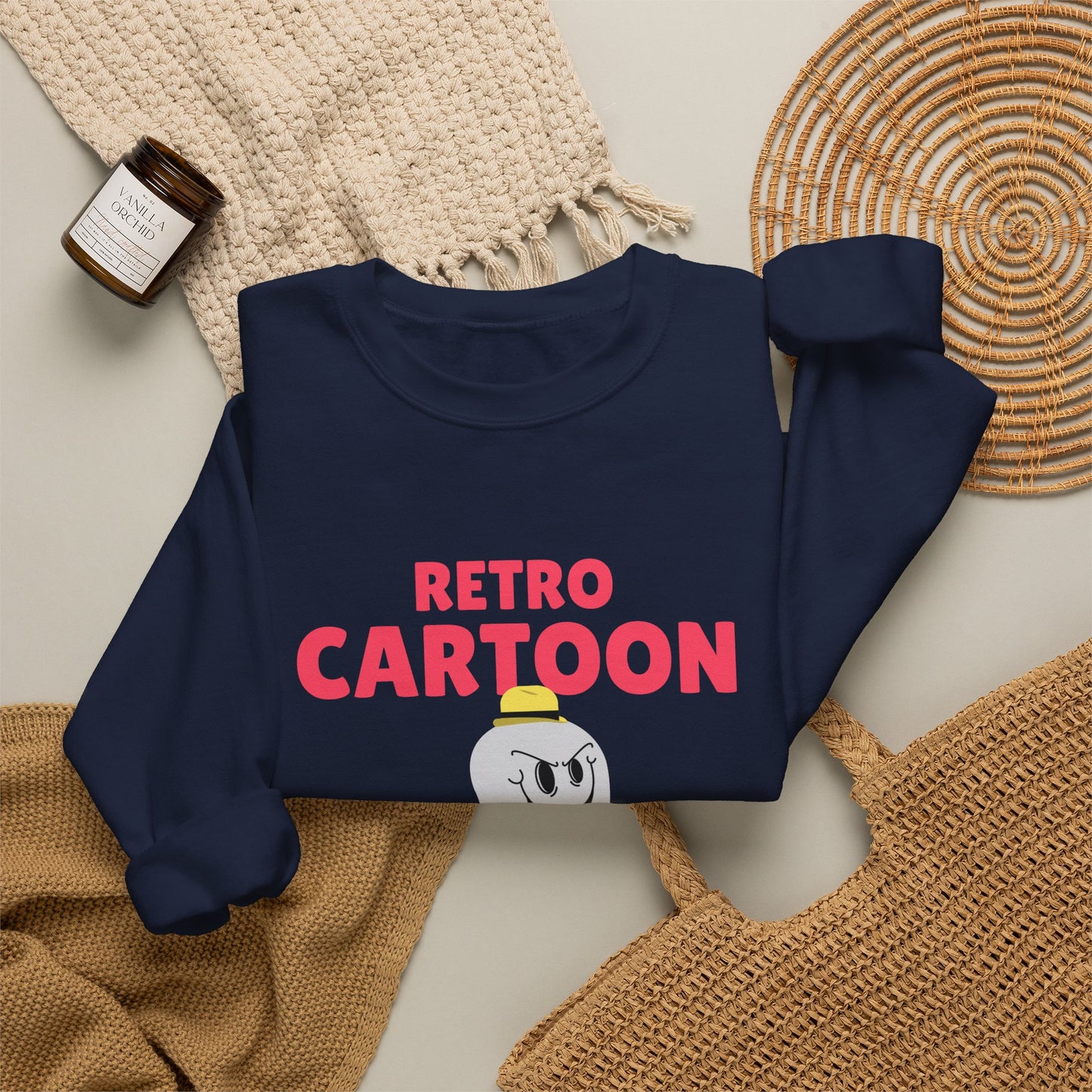 Retro Cartoon Ghost Sweatshirt