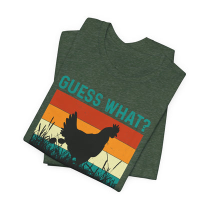 Guess What? Chicken Butt! Funny Retro Tee