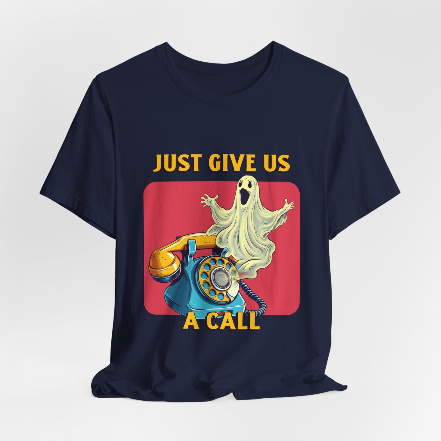 Just Give Us a Call Retro Ghost Hotline Tee