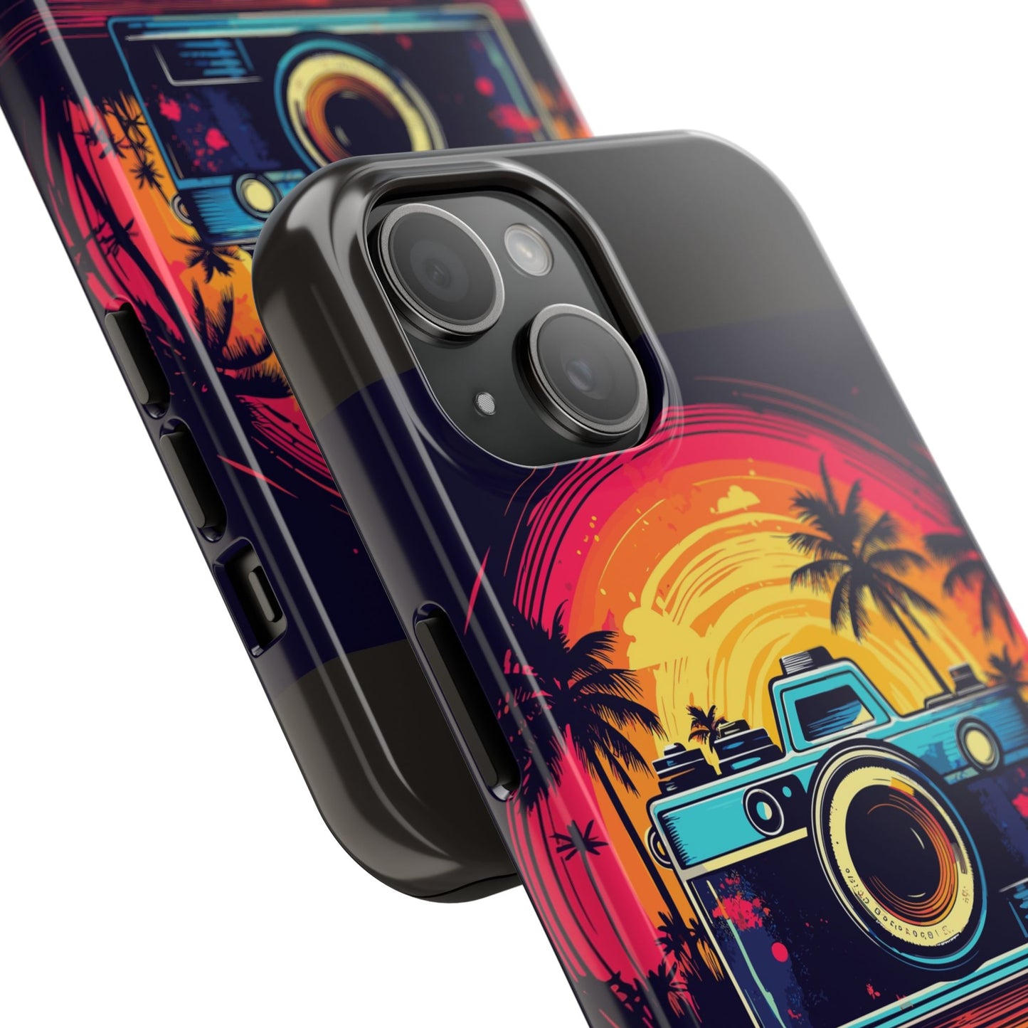Retro Camera Sunset Tough Phone Case