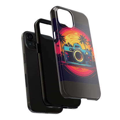 Retro Camera Sunset Tough Phone Case
