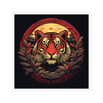 Tiger Wreath Sticker