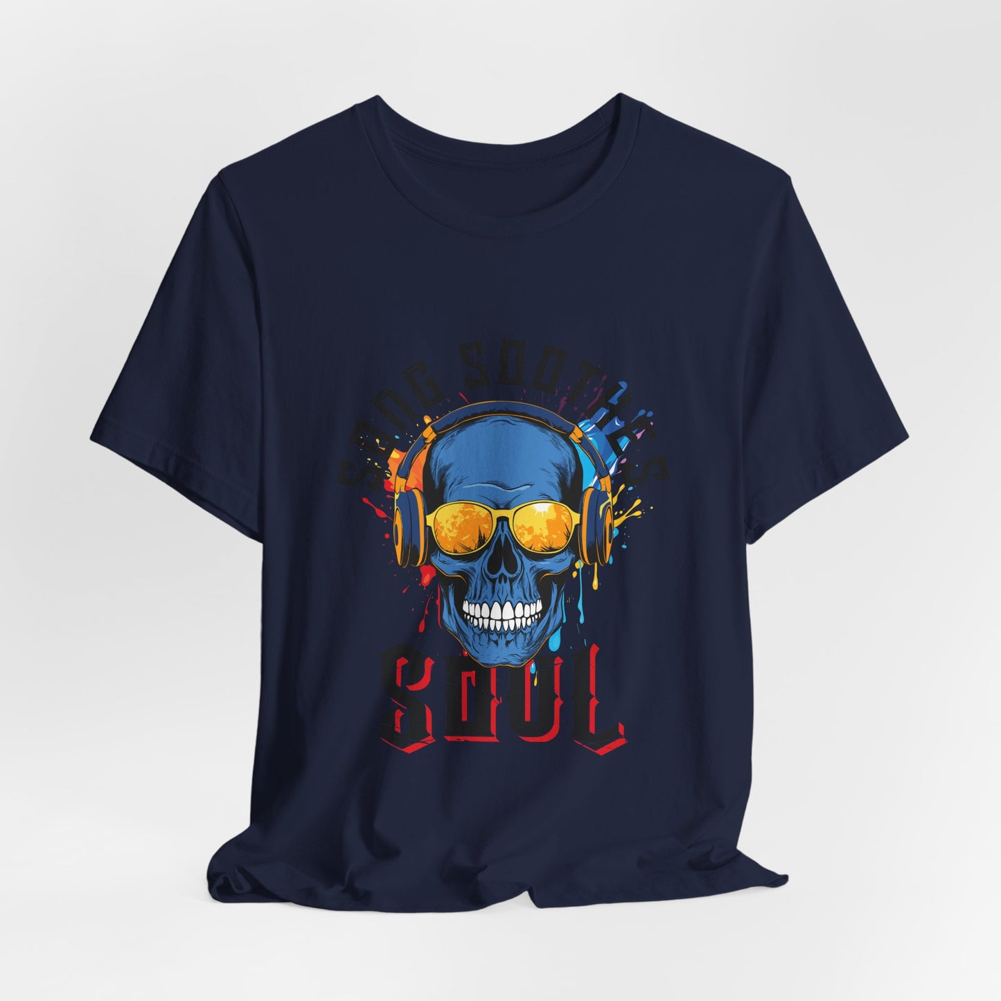 Song Soothes the Soul Skull Headphones Tee