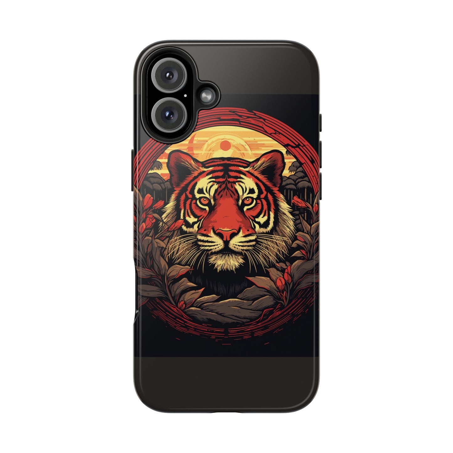 Tiger Wreath Tough Phone Case