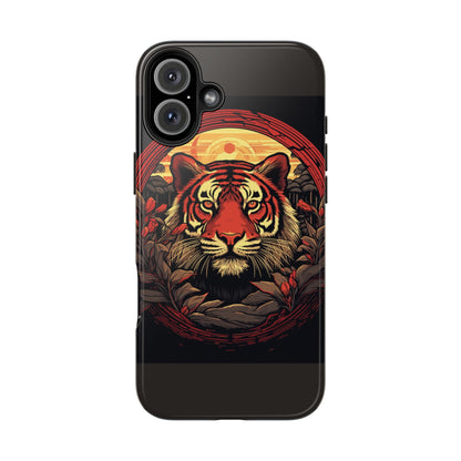 Tiger Wreath Tough Phone Case