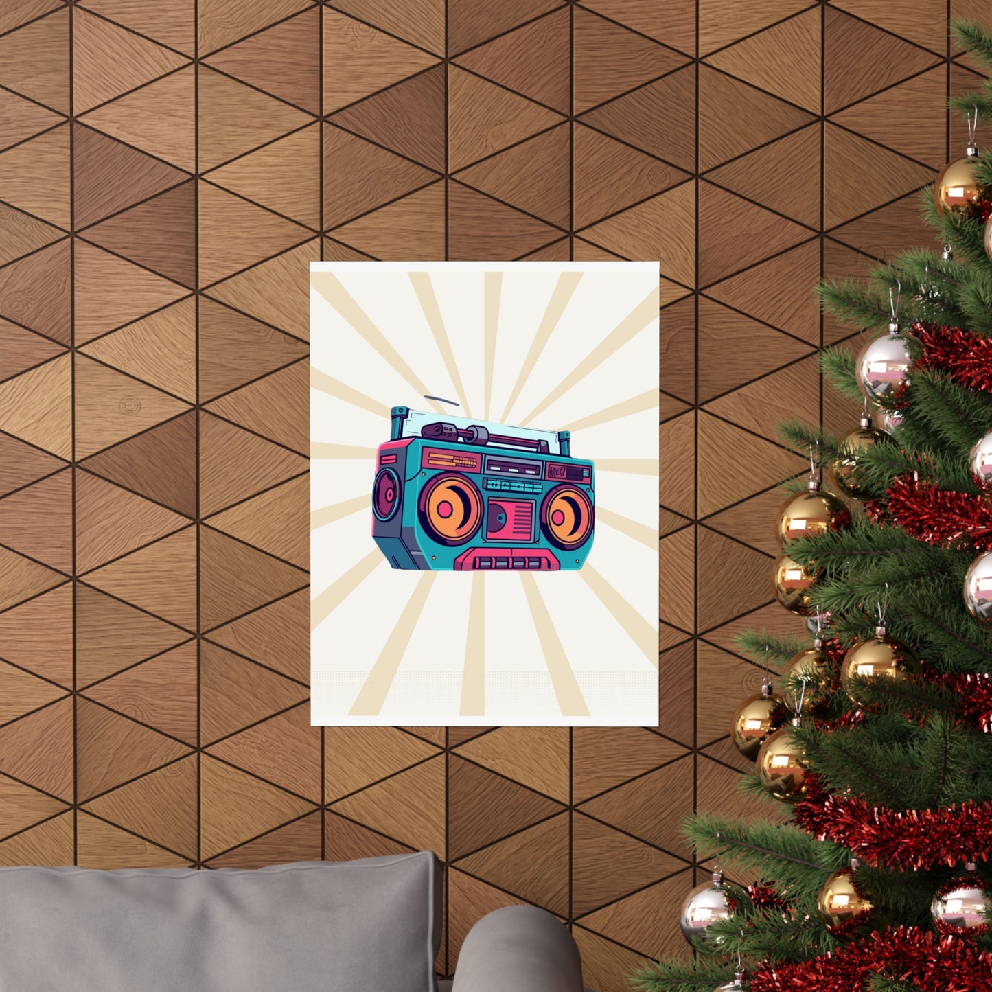 Retro Boombox Retro Poster