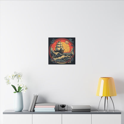 Tall Ship Storm Canvas Print