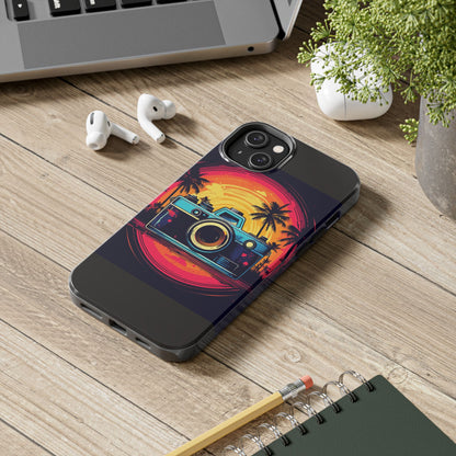 Retro Camera Sunset Tough Phone Case
