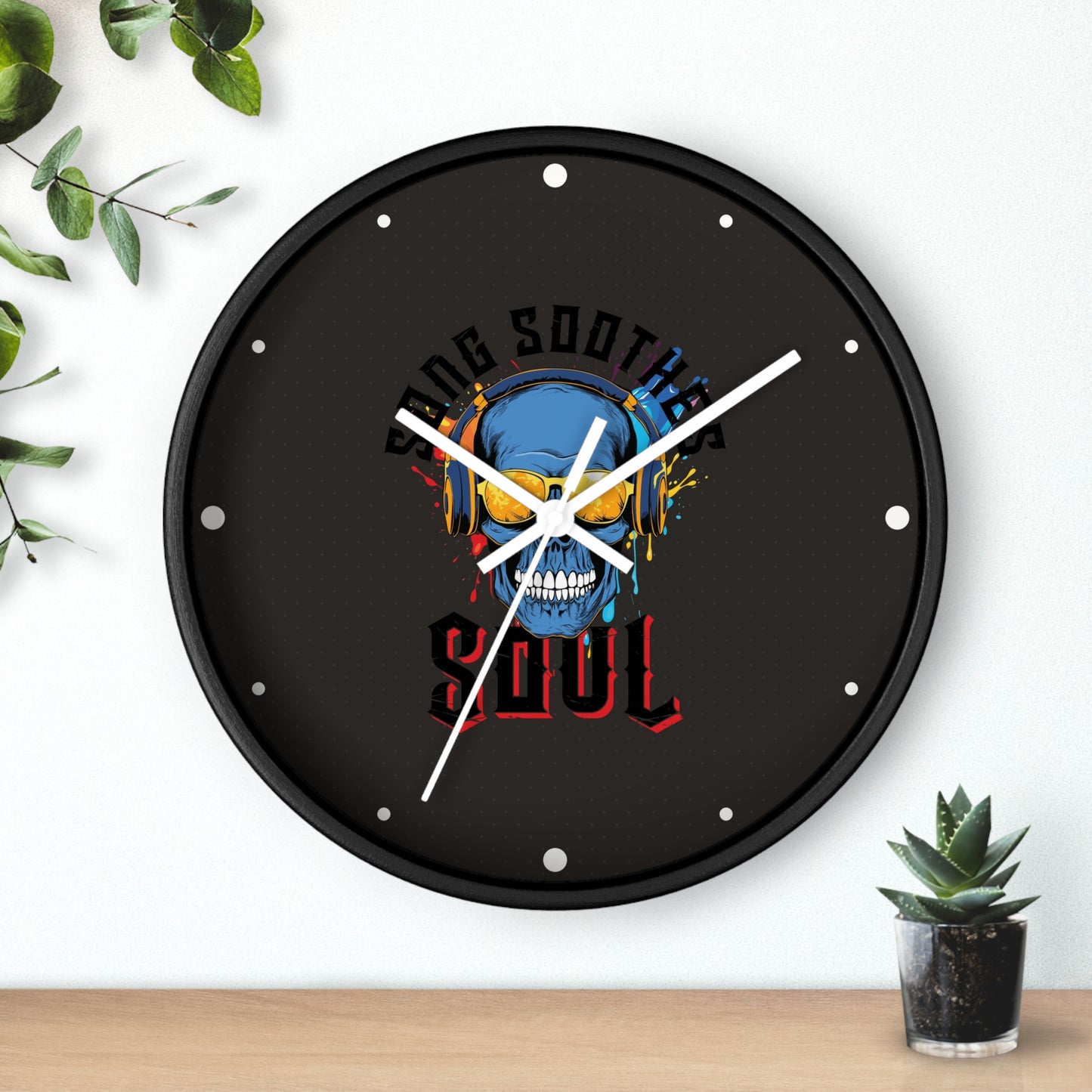 Song Soothes the Soul Wall Clock