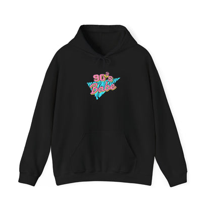 90s Babe laser grid heavyweight hoodie with retro design