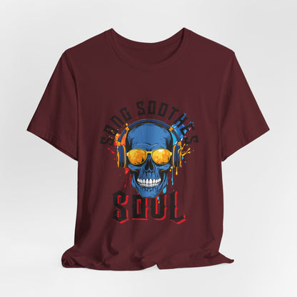 Song Soothes the Soul Skull Headphones Tee