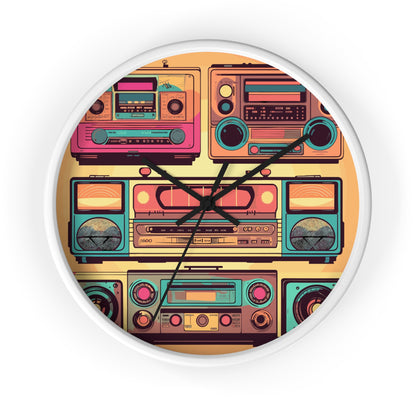 Boombox Collection Wall Clock