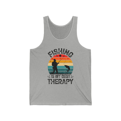 Fishing Is My Best Therapy Tank Top