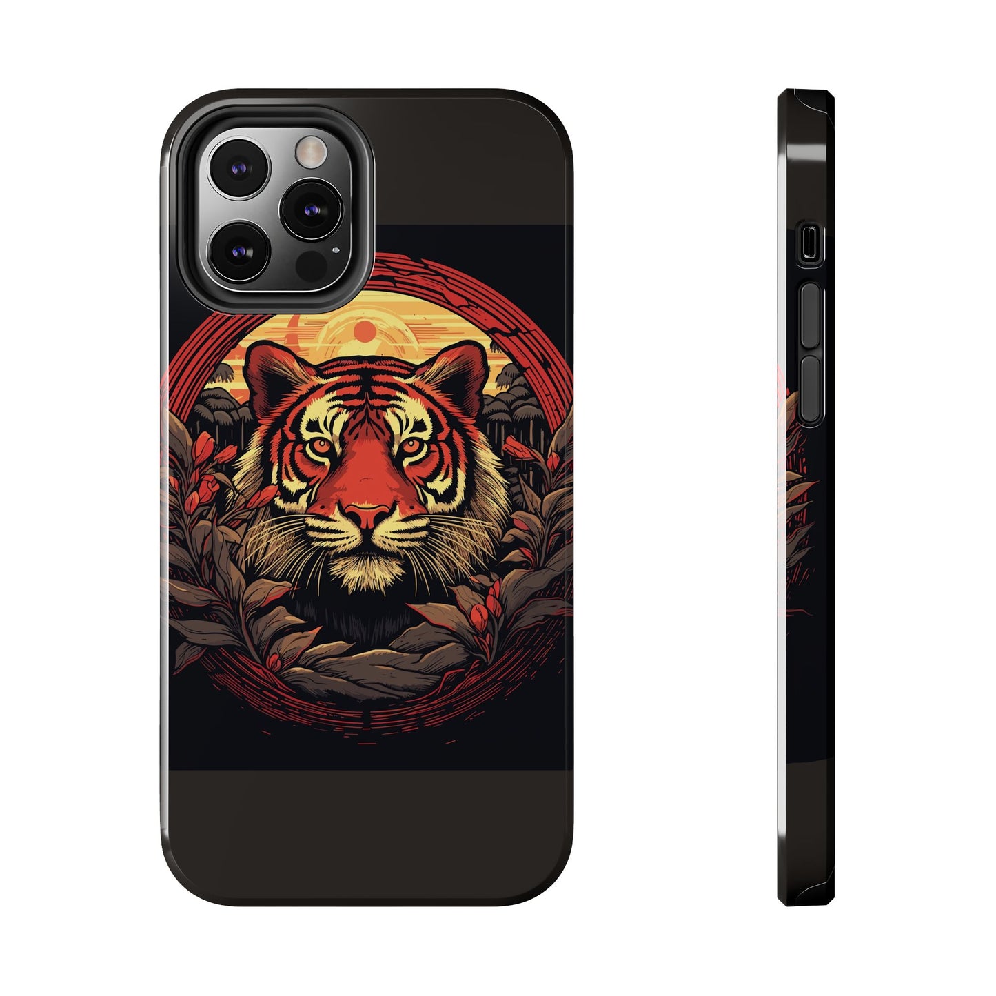 Tiger Wreath Tough Phone Case