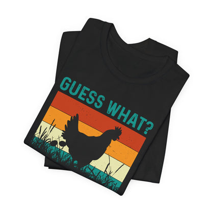Guess What? Chicken Butt! Funny Retro Tee