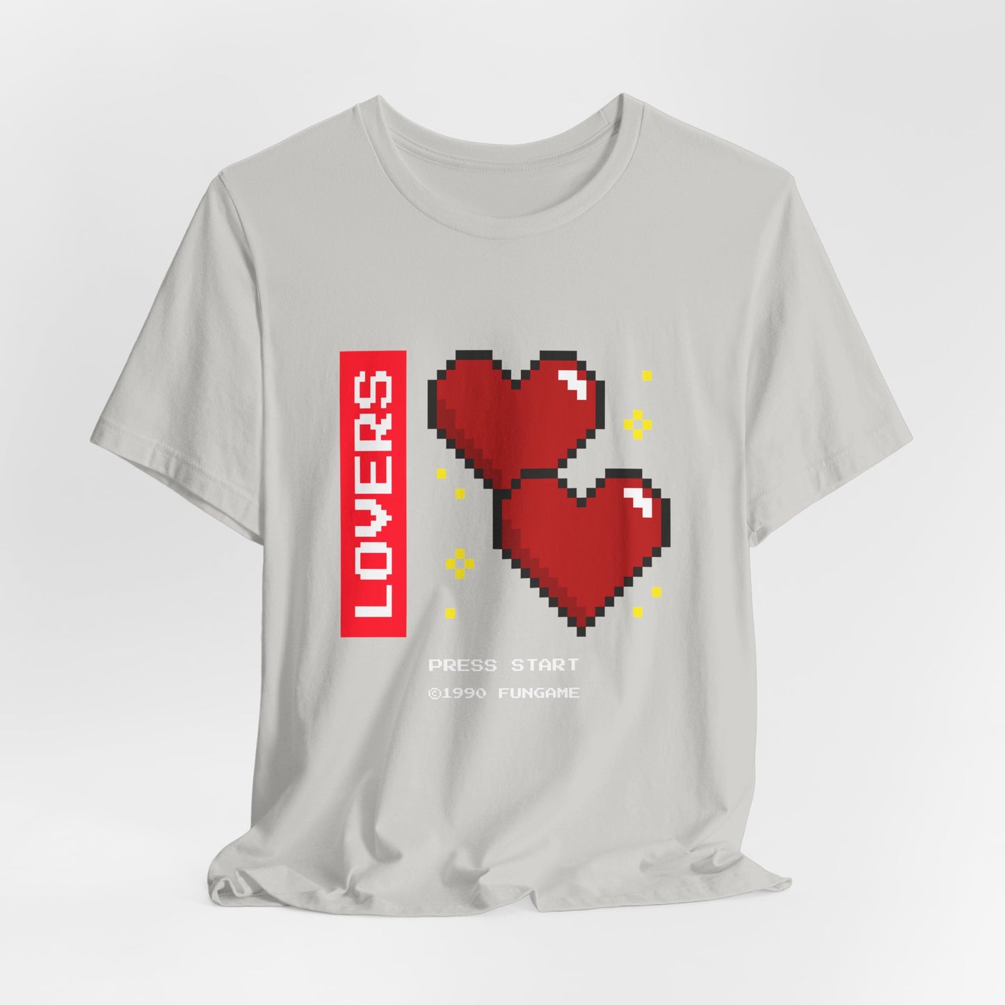 Lovers Press Start Pixel Hearts Tee
