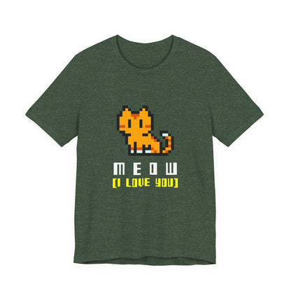 Meow Pixel Cat Tee