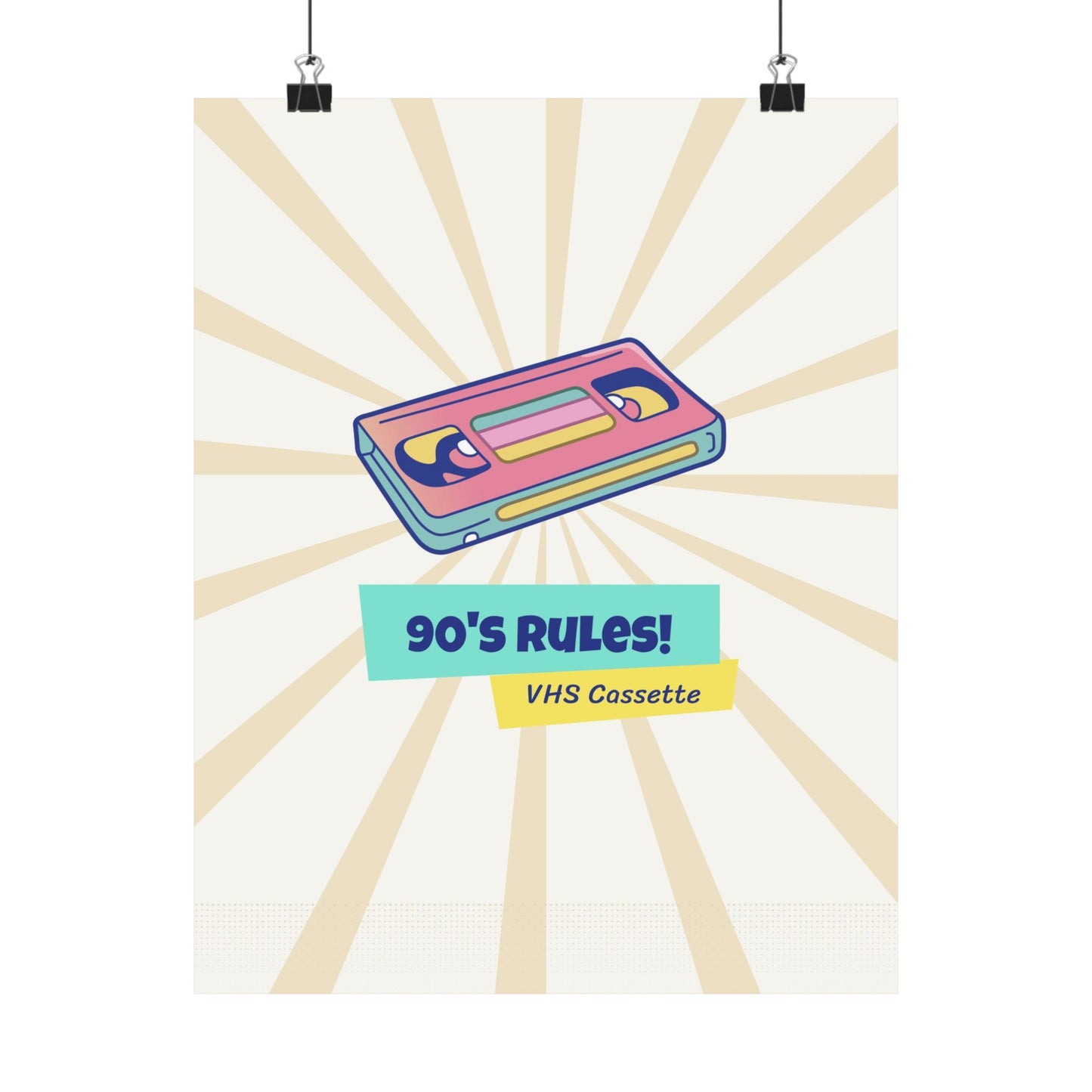 90's Rules! Retro Poster