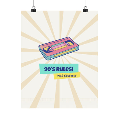 90's Rules! Retro Poster