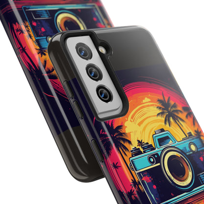 Retro Camera Sunset Tough Phone Case