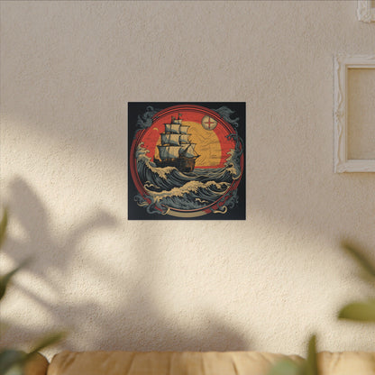 Tall Ship Storm Canvas Print