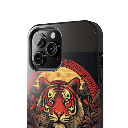 Tiger Wreath Tough Phone Case
