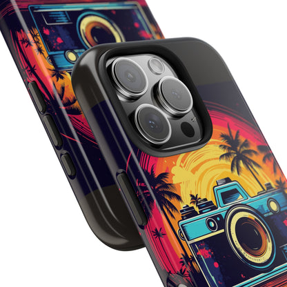 Retro Camera Sunset Tough Phone Case