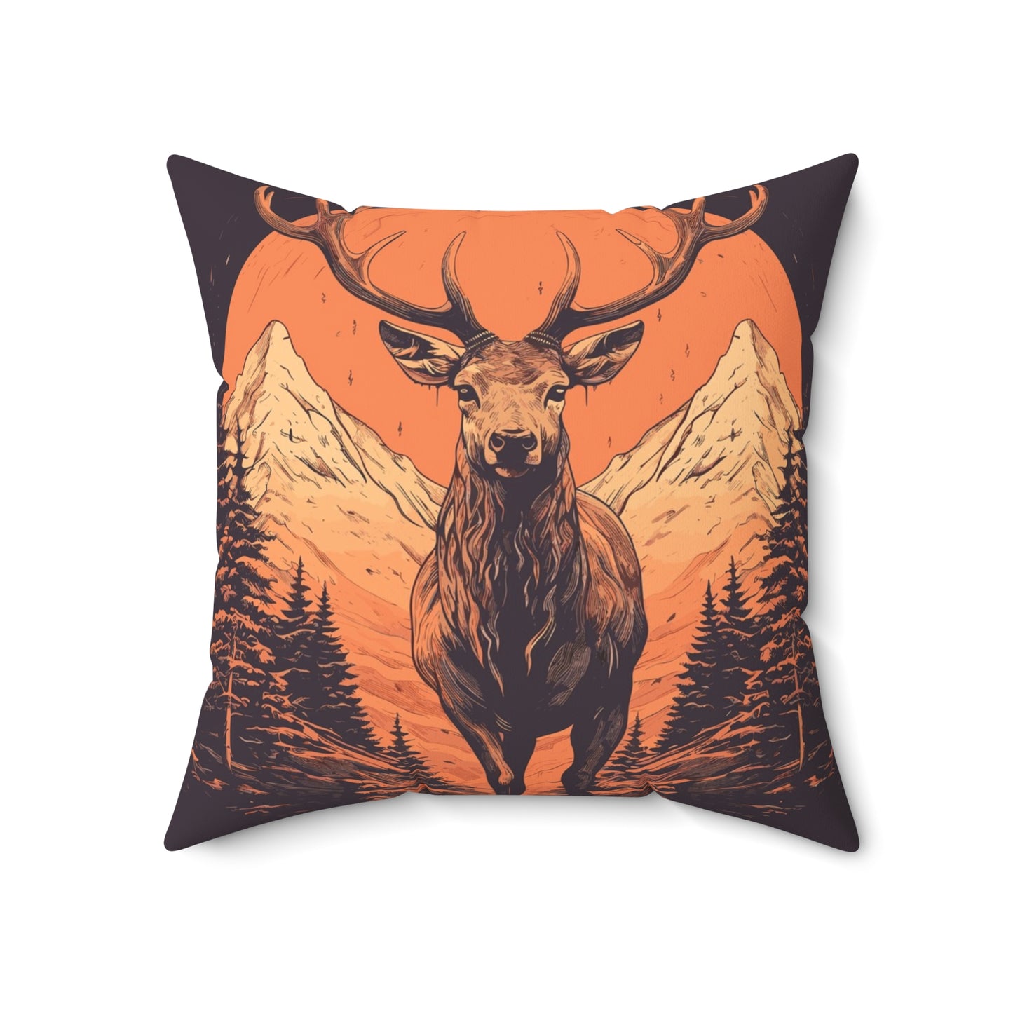 Forest King Throw Pillow