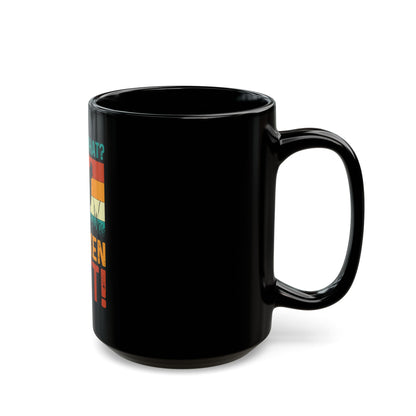 Guess What? Chicken Butt! Black Coffee Mug