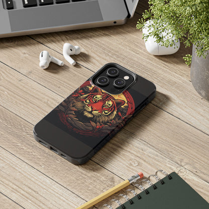 Tiger Wreath Tough Phone Case