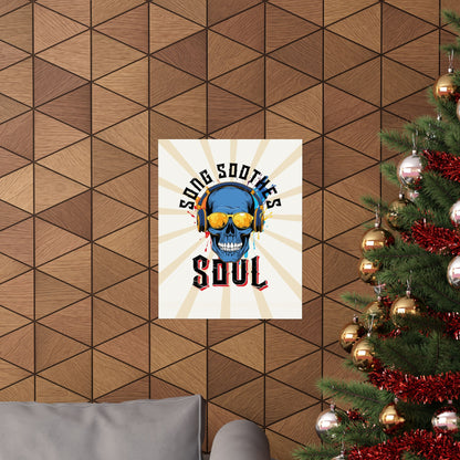 Song Soothes the Soul Retro Poster