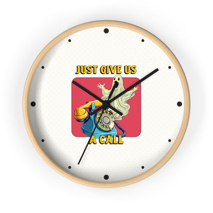 Just Give Us a Call Wall Clock